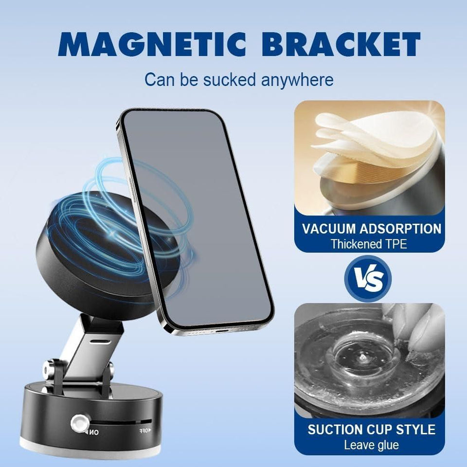 Vacuum Magnetic Suction Phone Holder - Buy 1 get 1 free - Limited Stock